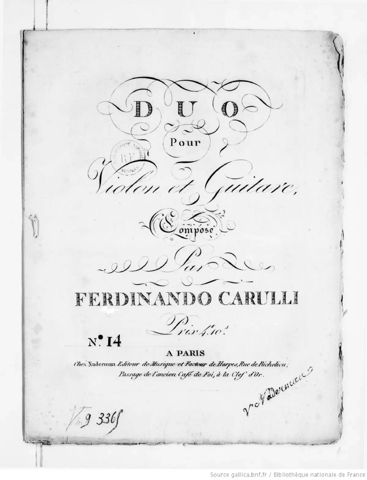 Duo for Violin and Guitar in G major - Page 1
