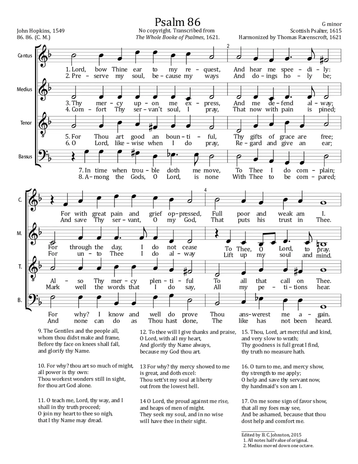 Lord, bow thine ear to my request - Page 1