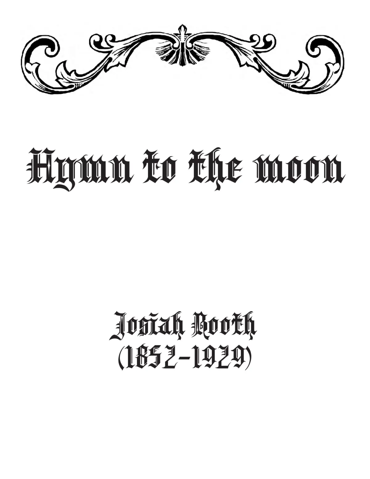 Hymn to the moon - Page 1