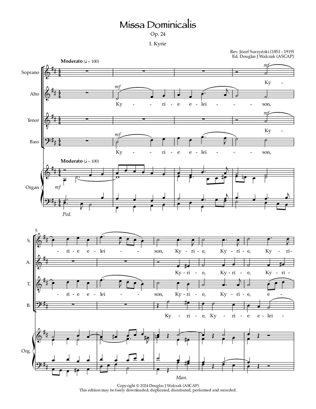 Missa Dominicalis Op. 24 - Page 1