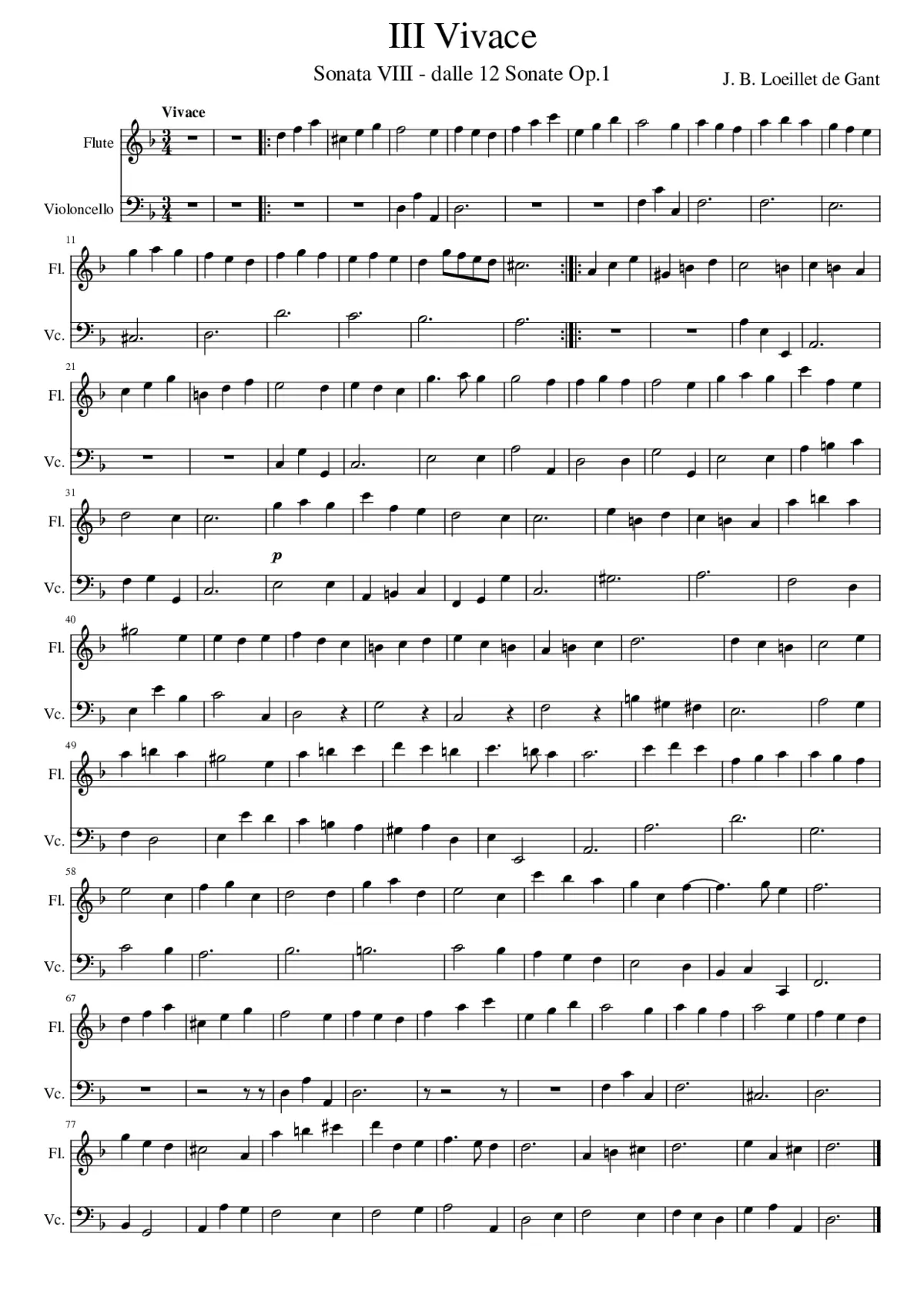 12 Sonate Op.1 - Page 1