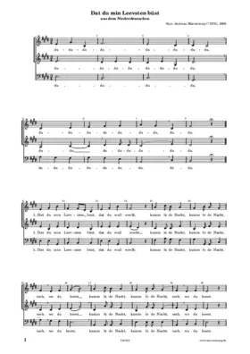 Dat du min Leevsten büst