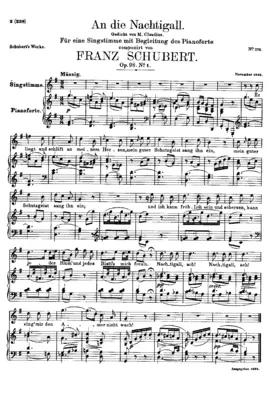 An die Nachtigall, D.497