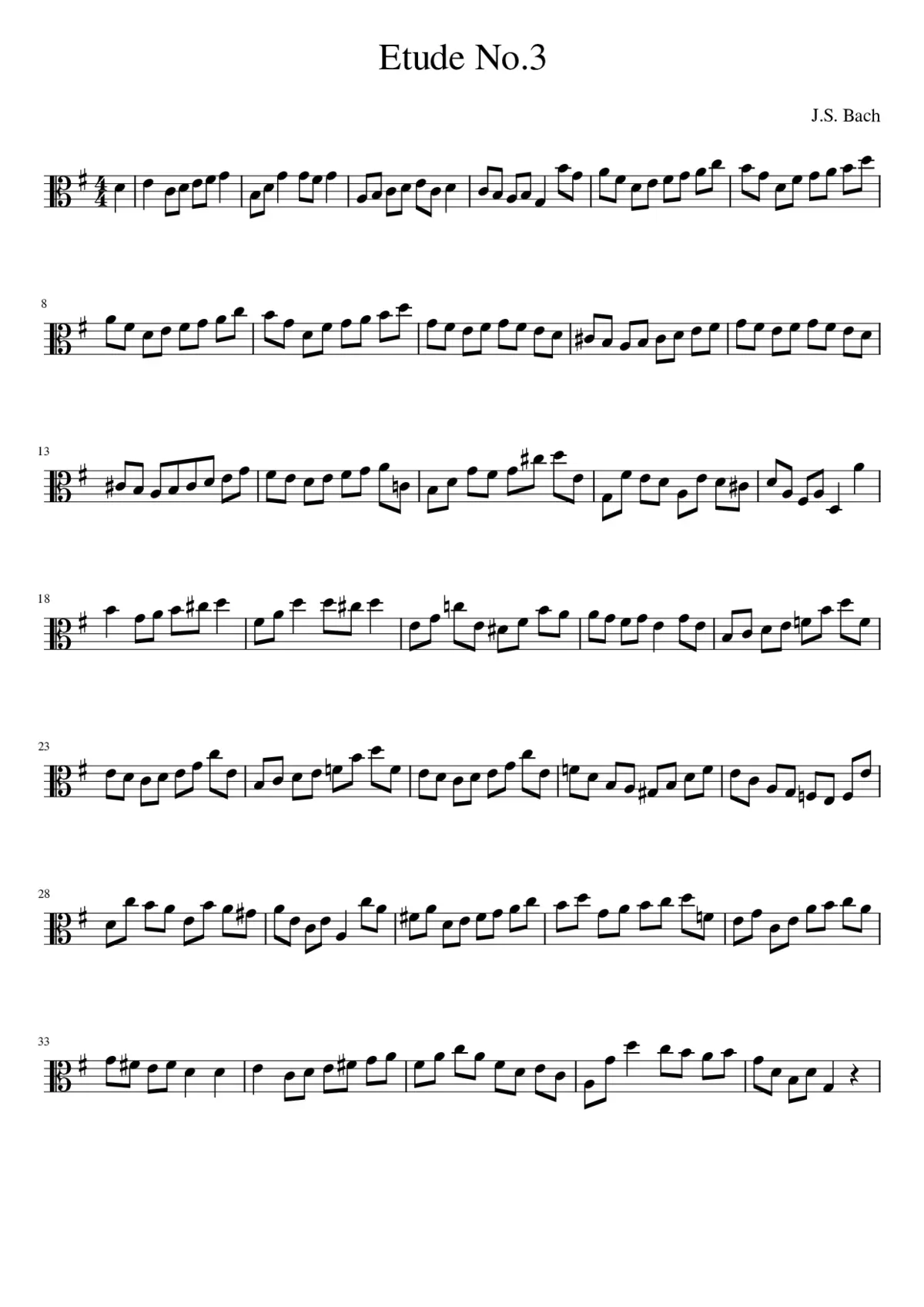 Etude No.3 - Page 1