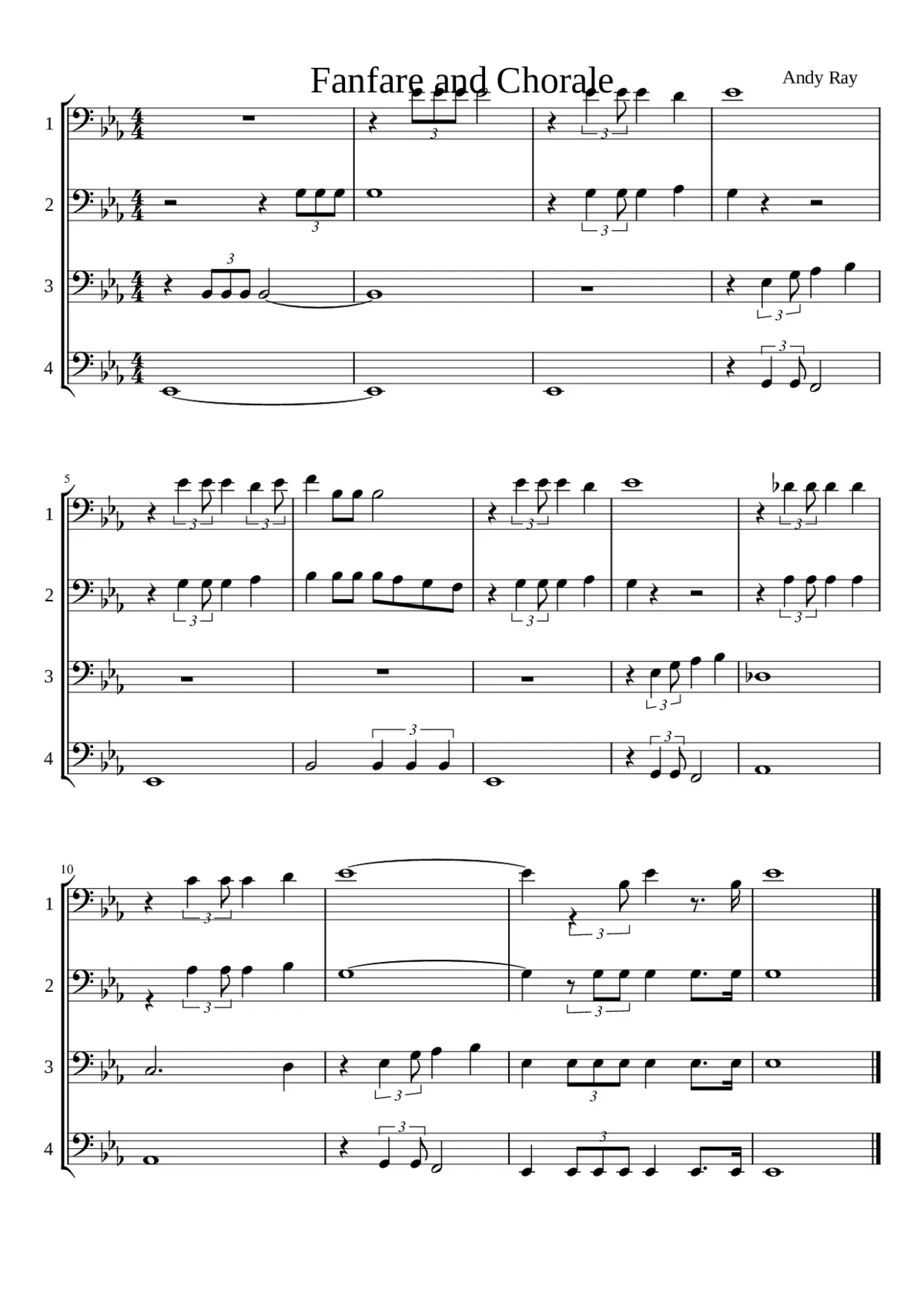 Fanfare and Chorale - Page 1