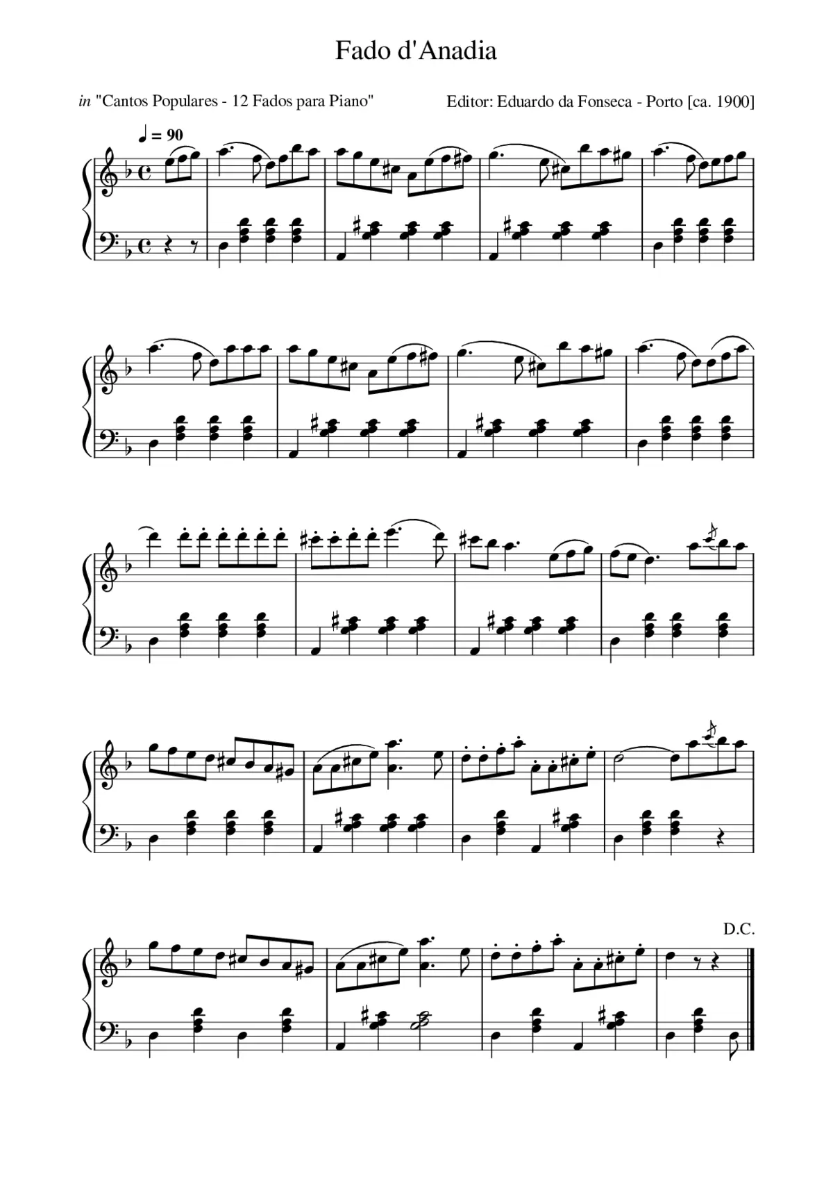 Fado d'Anadia - Page 1