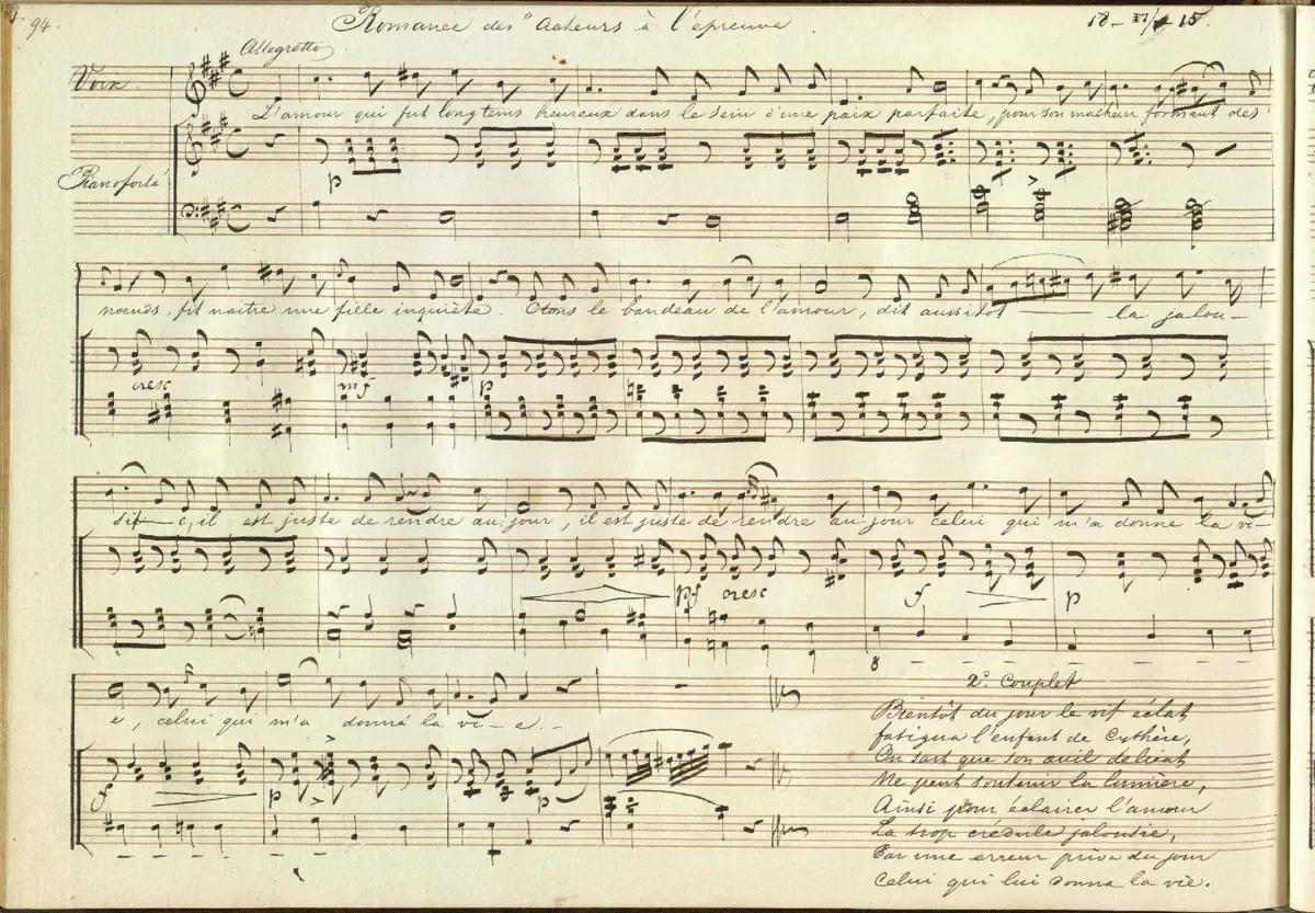 Deux Chansons des Acteurs à l’épreuve - Page 1