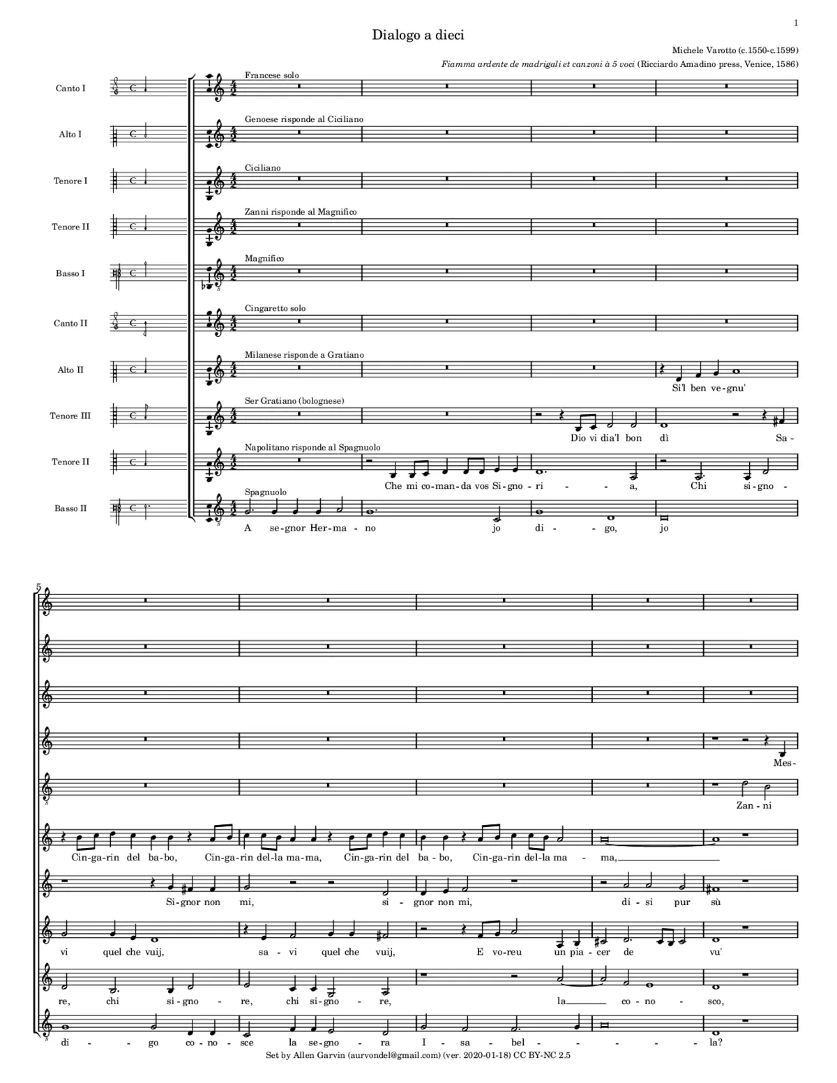 Dialogo a dieci - Page 1