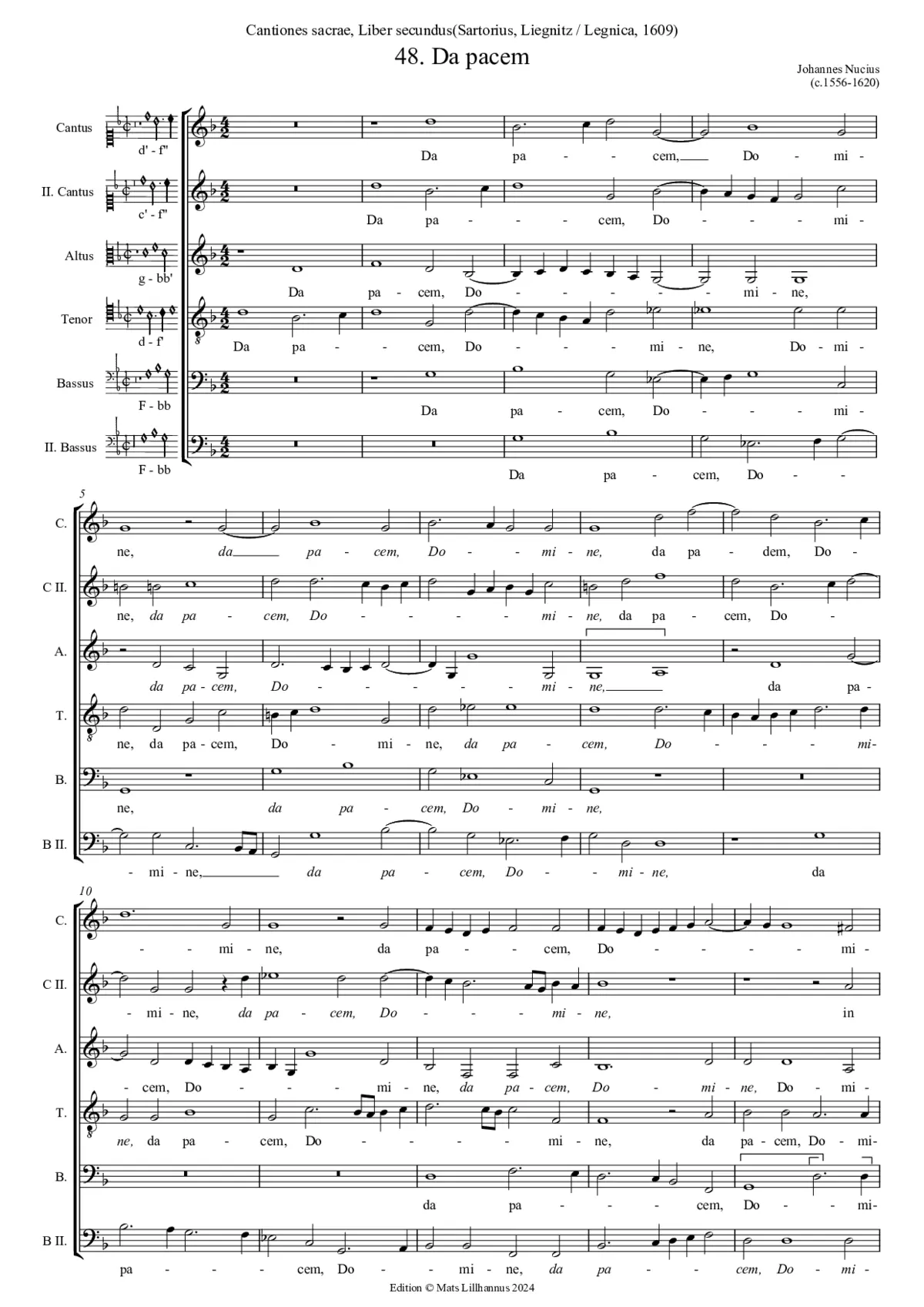Da pacem, Domine - Page 1