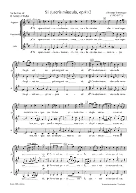 Si quaeris miracula, op. 81/2
