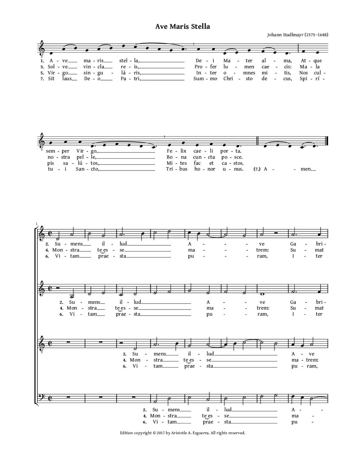 Ave maris stella - Page 1