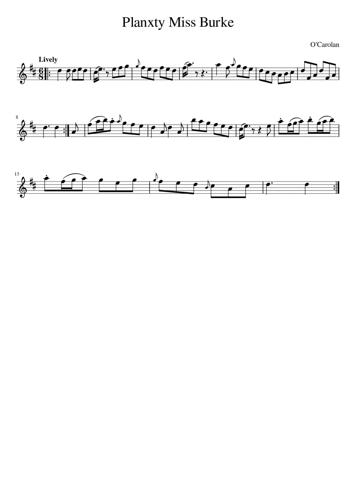 Planxty Miss Burke - Page 1