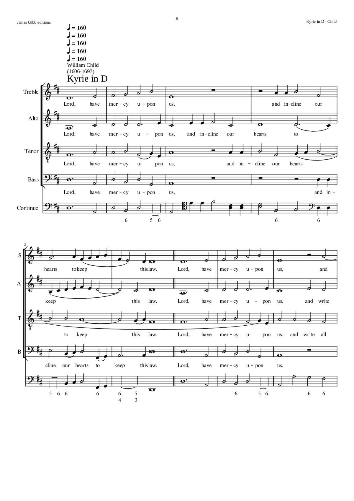 Kyrie in D - Page 1