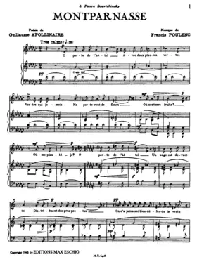 2 Mélodies de Guillaume Apollinaire