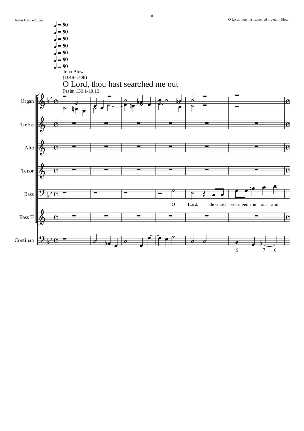 Lord thou hast searched me out - Page 1