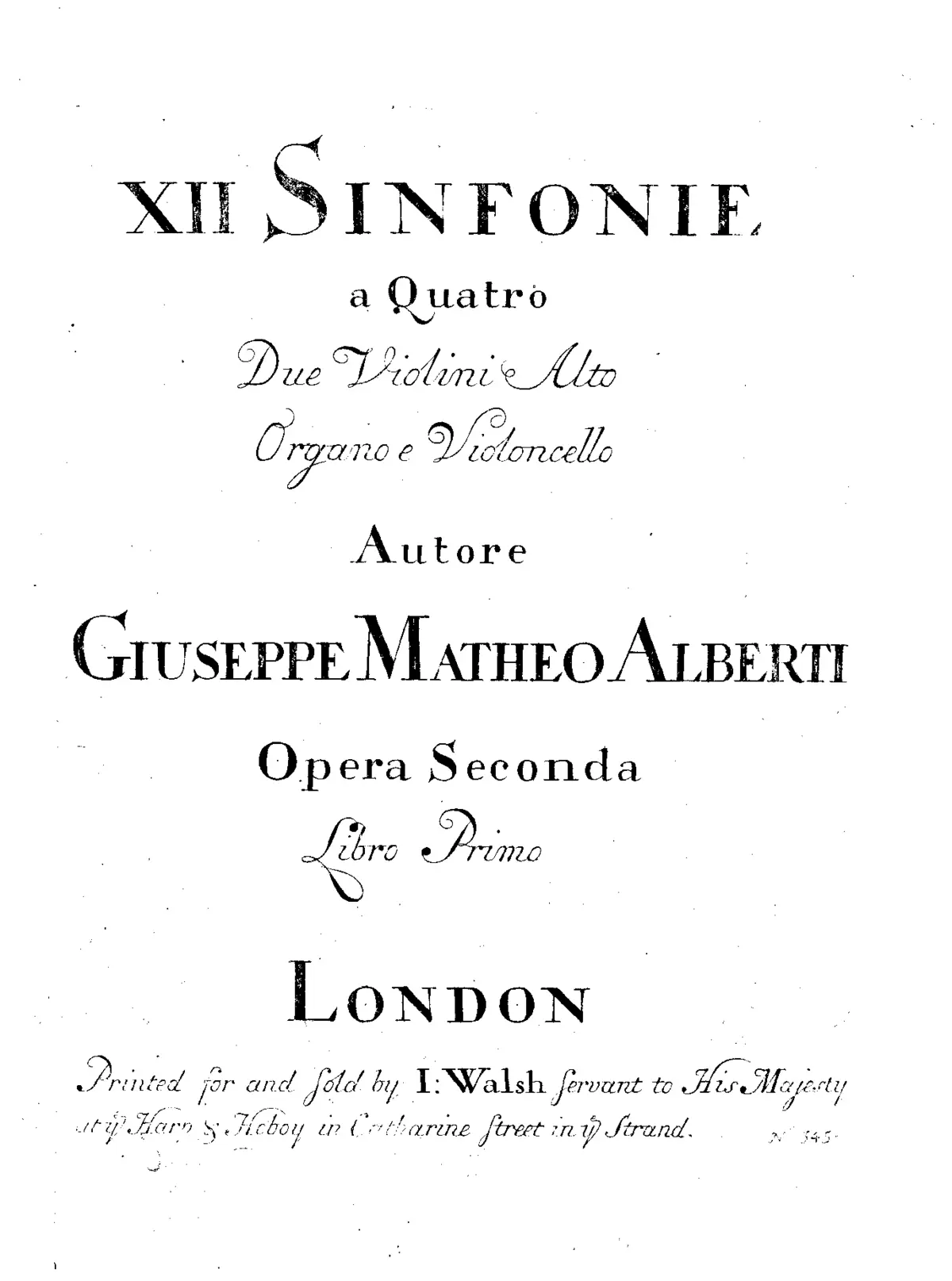 12 Sinfonie a 4 - Page 1