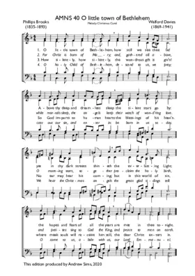 O little town of Bethlehem