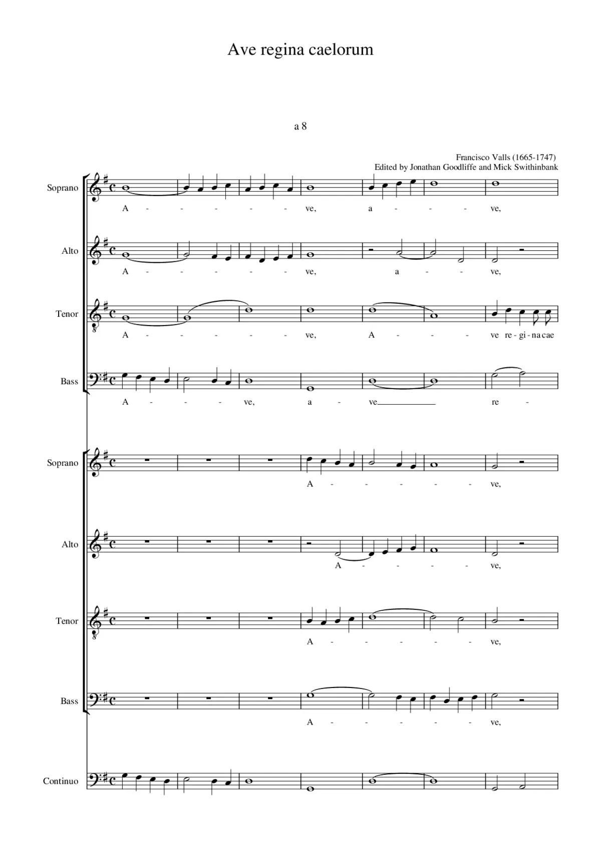 Ave regina caelorum - Page 1