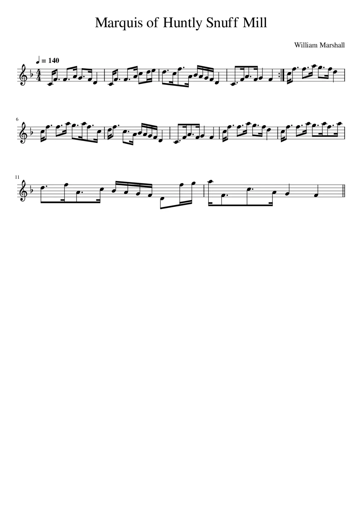 Marquis of Huntly Snuff Mill - Page 1