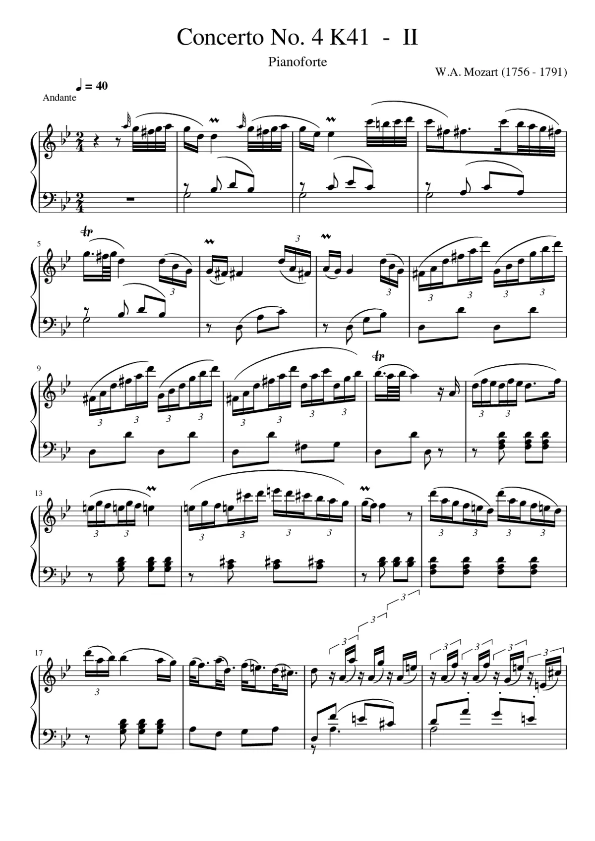 Piano Concerto No.4 Op.58 - Page 1