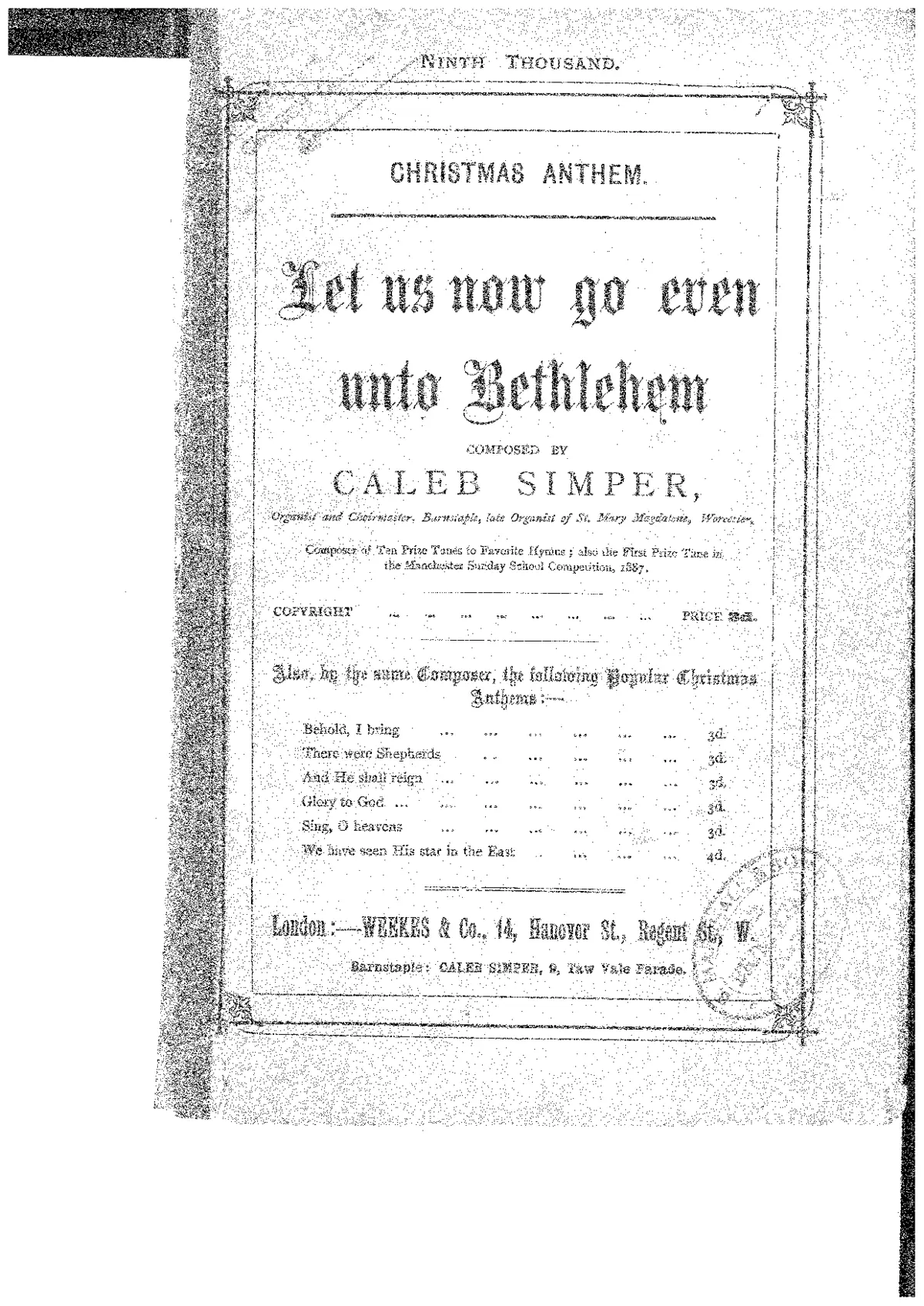 Let us now go even unto Bethlehem - Page 1