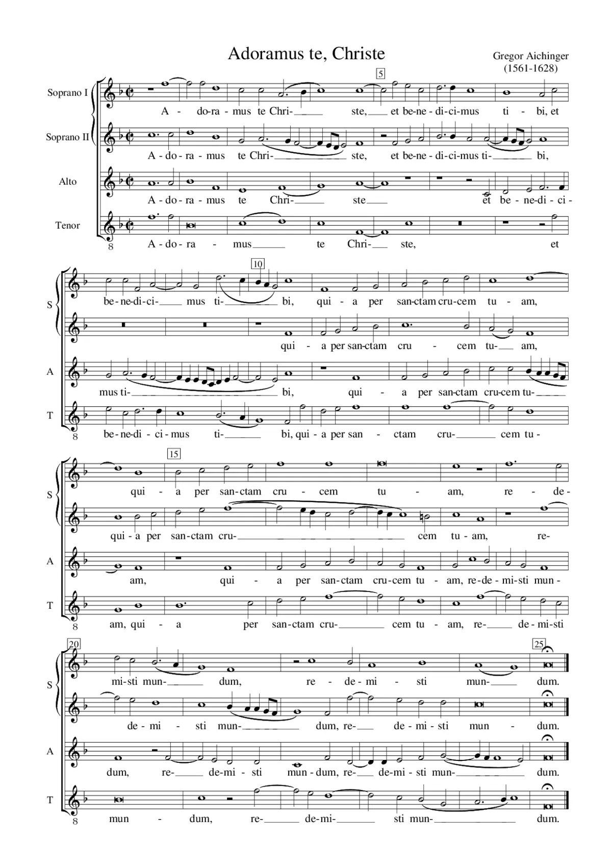 Adoramus te - Page 1