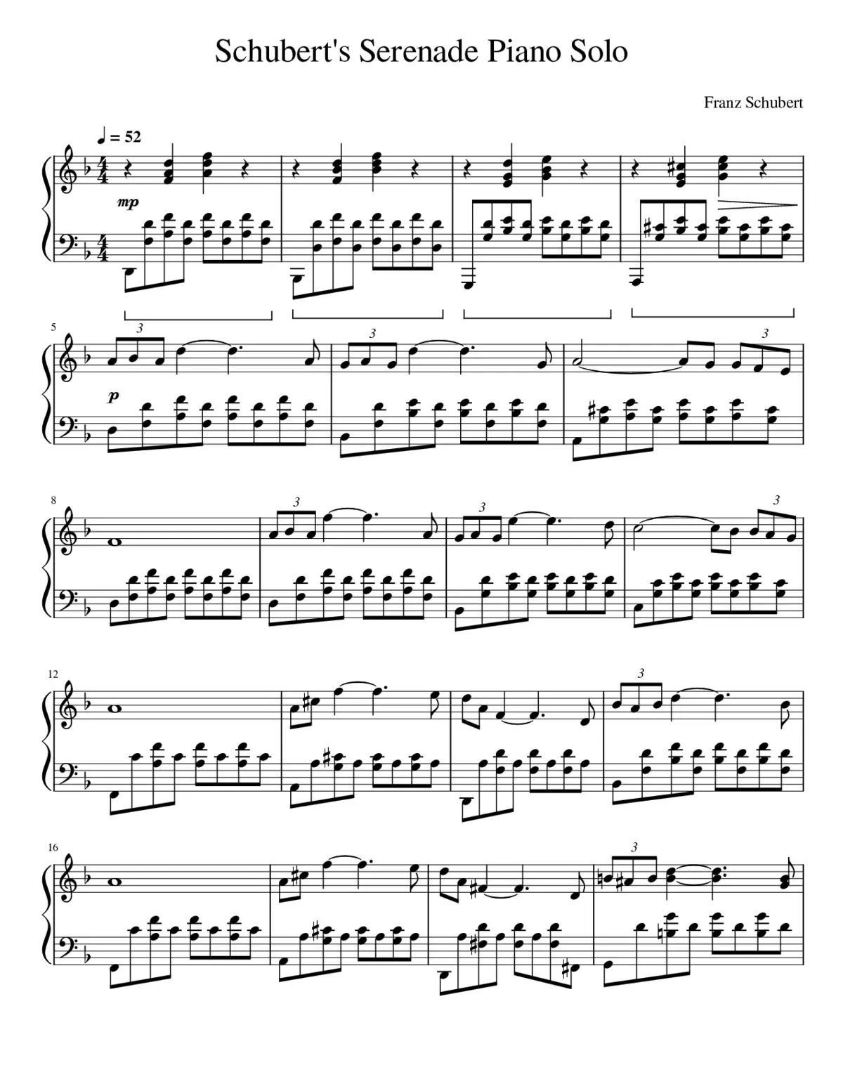 Ständchen D.889 - Page 1