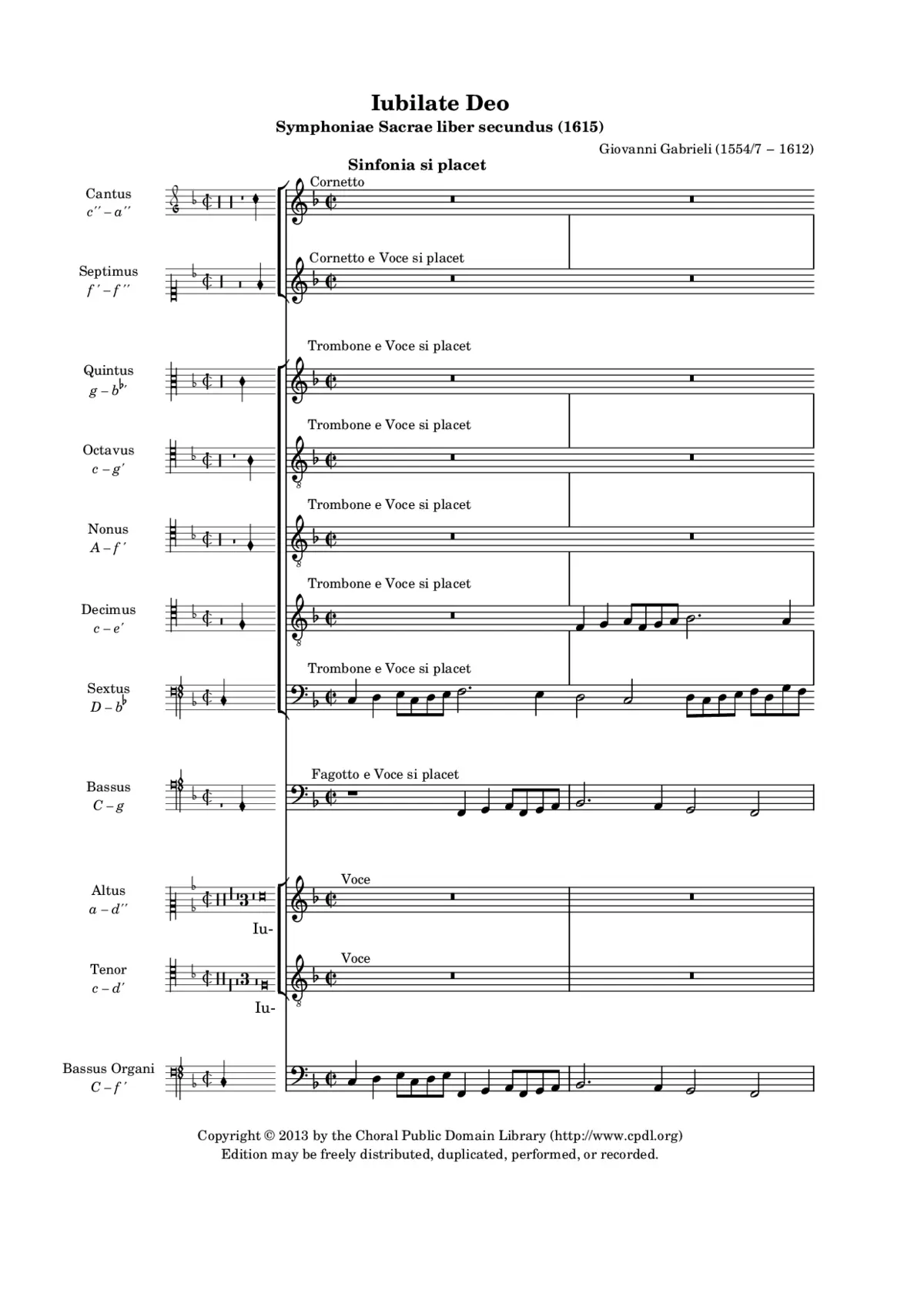 Jubilate Deo, omnis terra a 11 - Page 1
