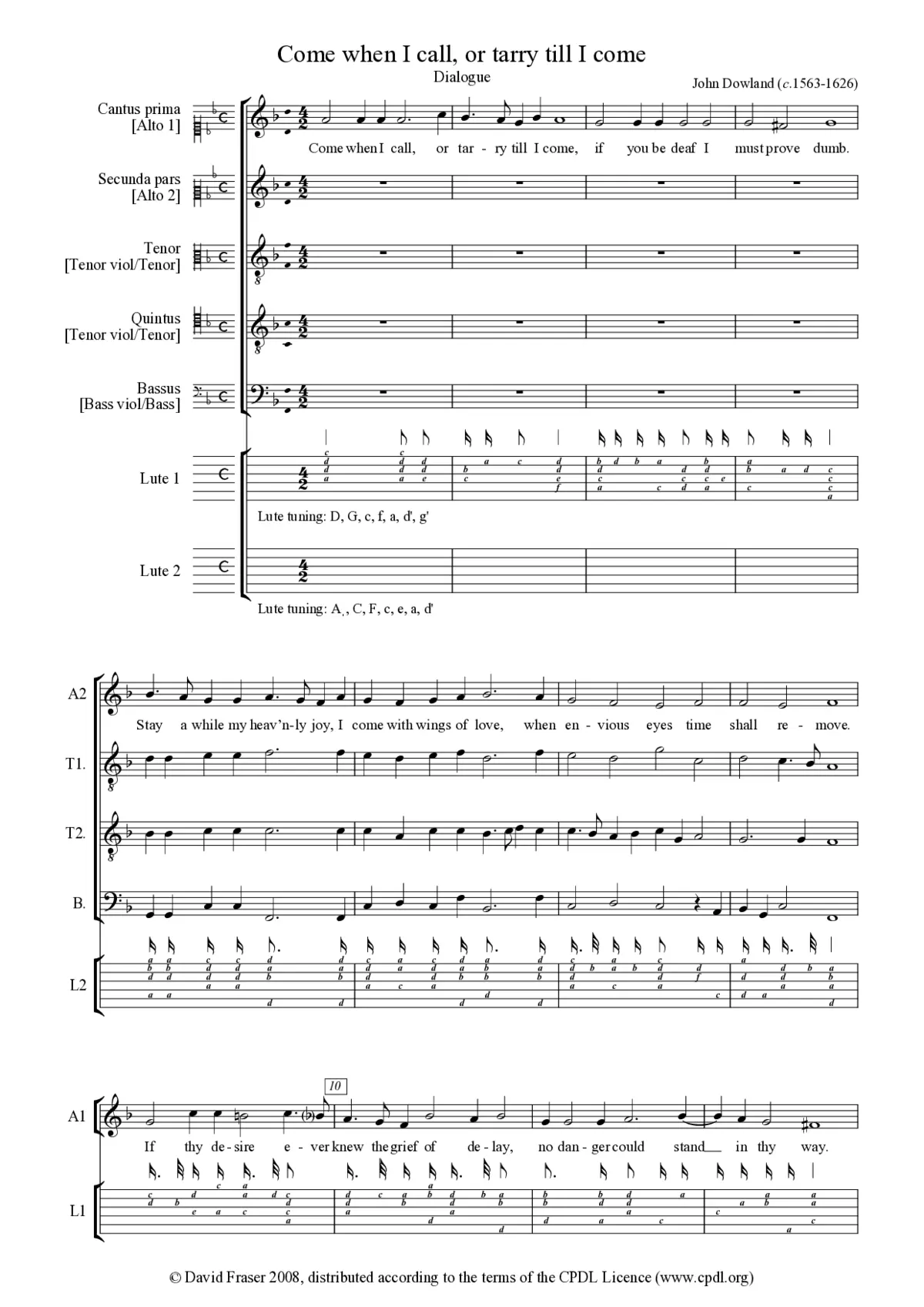 Come when I call, or tarrie till I come - Page 1