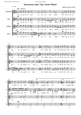 Variaciones sobre Une jeune fillette