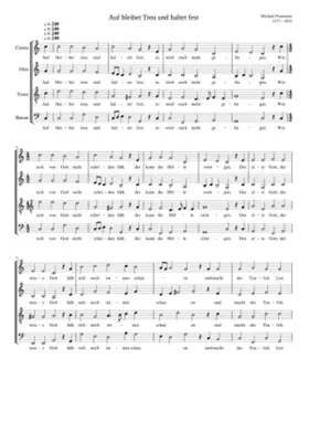 Auf bleibet Treu und haltet fest