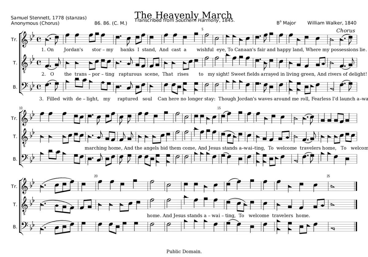 The Heavenly March - William Walker - Page 1