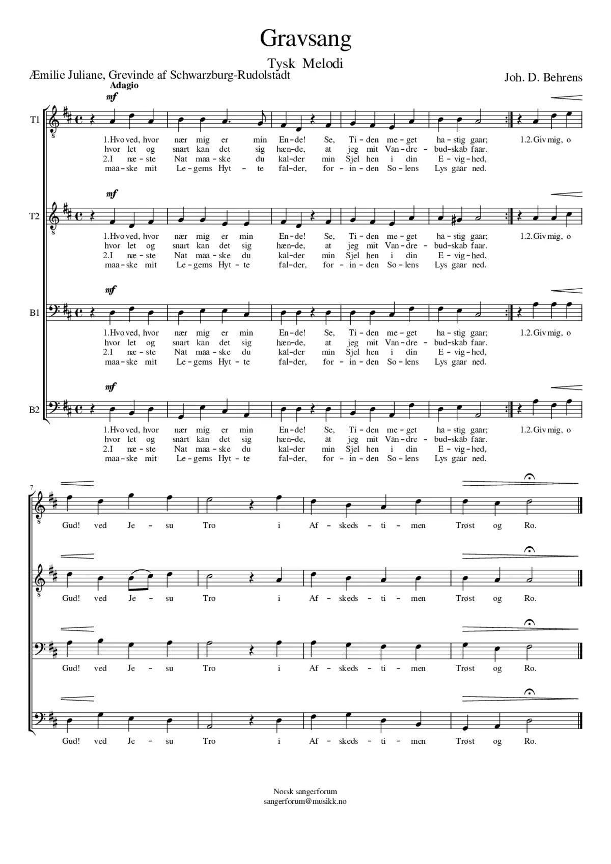 Gravsang - Page 1