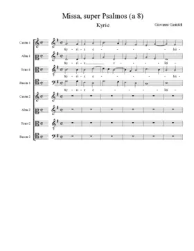 Missa, super Psalmos (a 8)