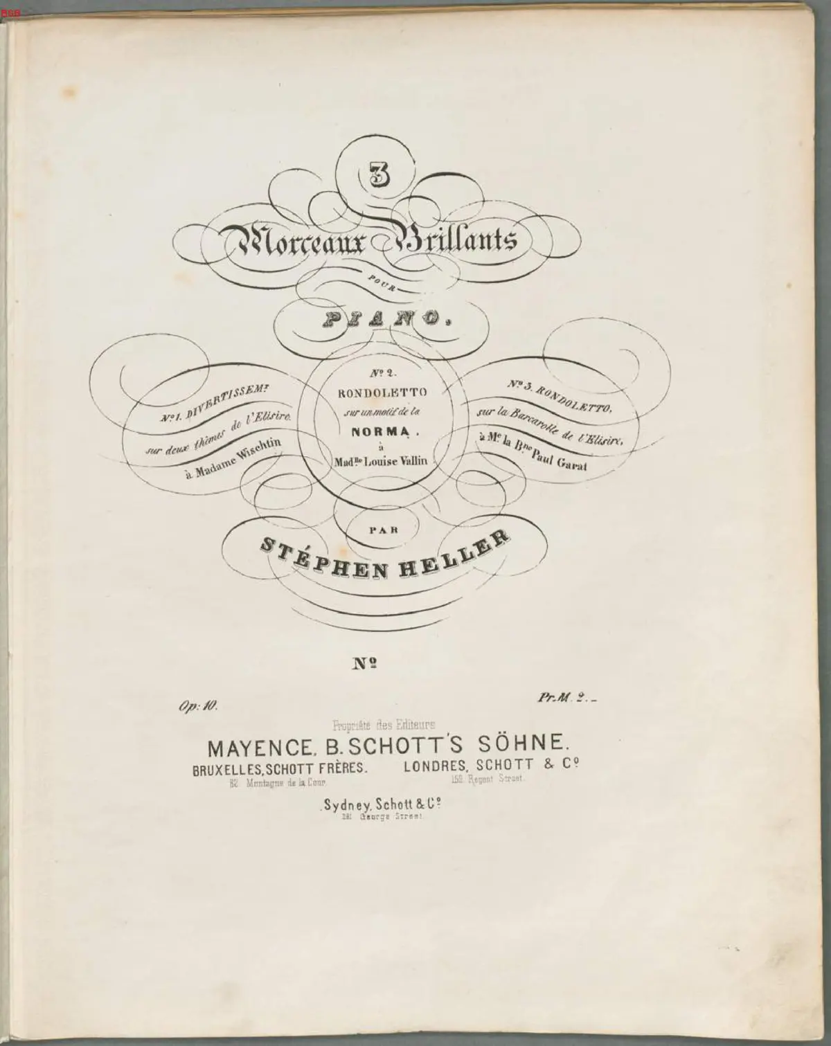 3 Morceaux Brillants, Op.10 - Page 1