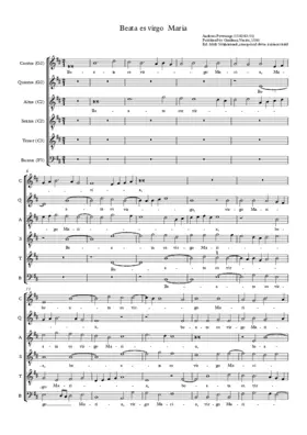Beata es virgo Maria