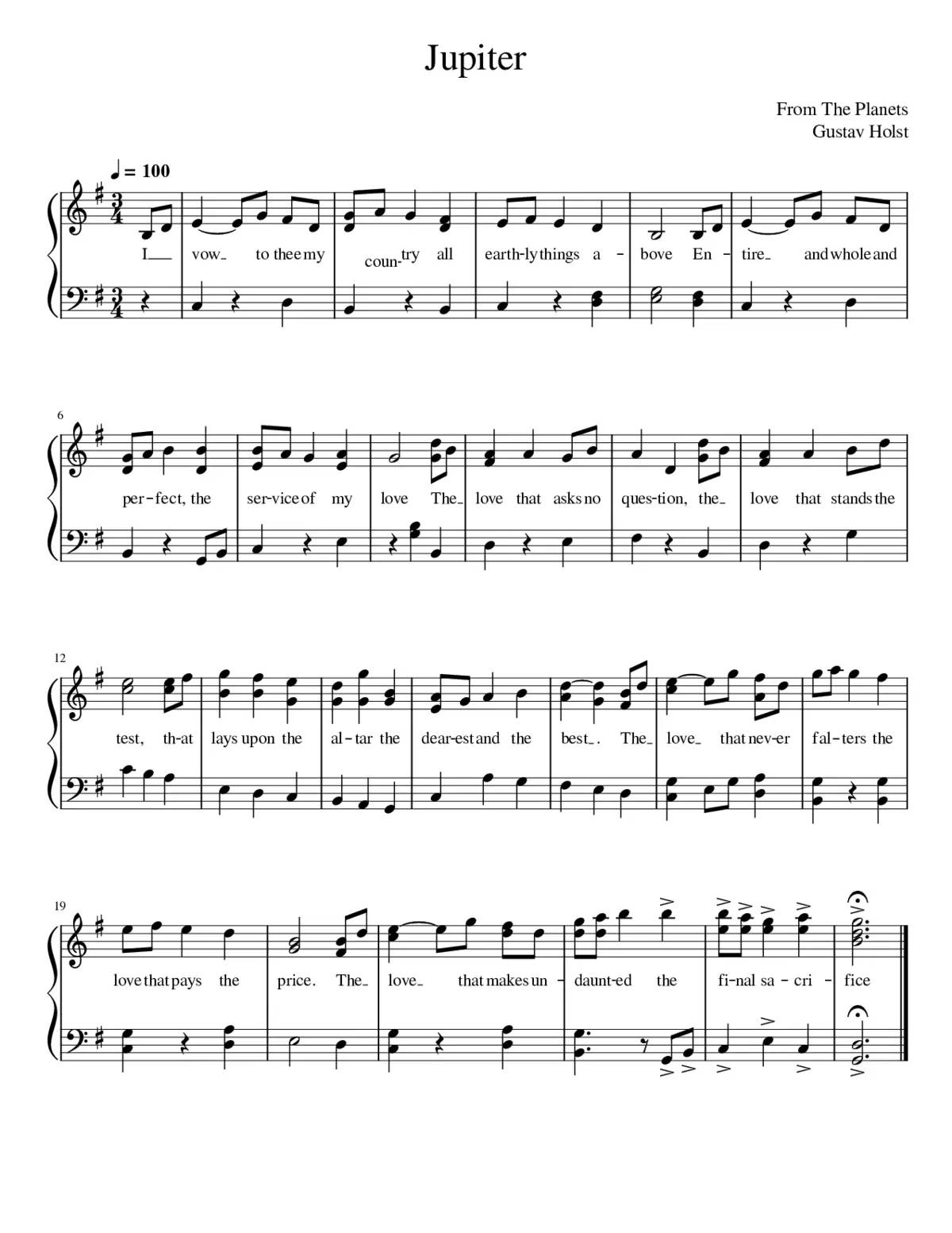 The Planets Op.32 - Page 1