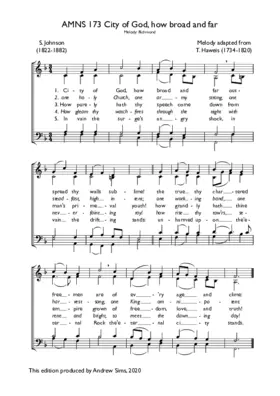 City of God, how broad and far