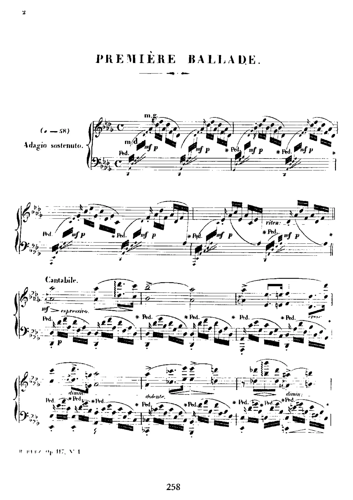 2 Ballades sans paroles - Page 1