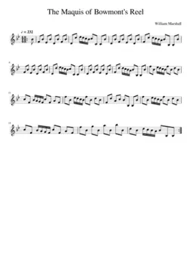 The Maquis of Bowmont's Reel