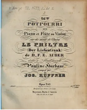 Potpourri for Flute or Violin and Piano No.26