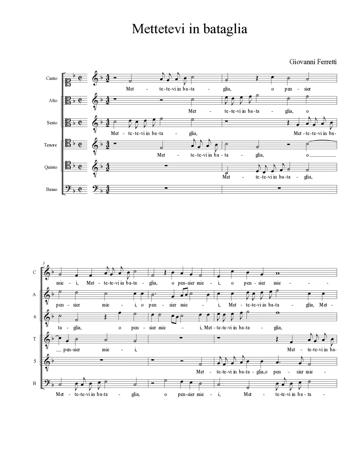 Mettetevi in bataglia - Page 1