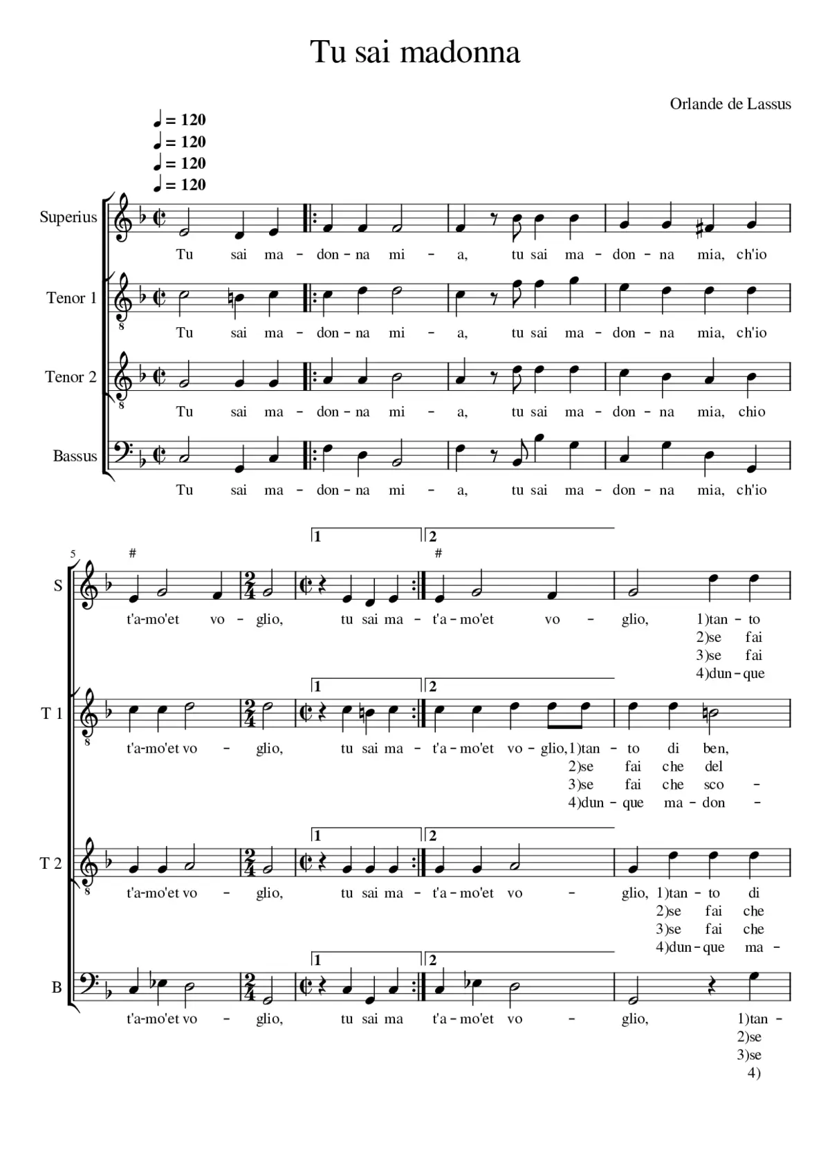 Tu sai madonna - Page 1