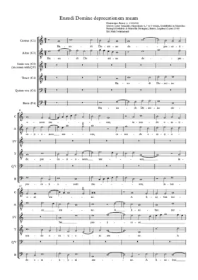 Exaudi Domine deprecationem meam