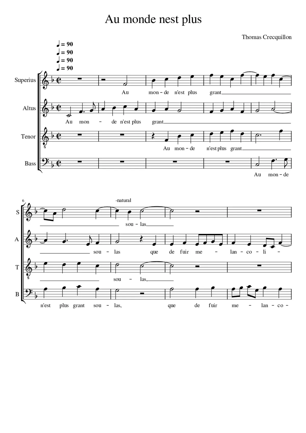 Au monde nest plus - Page 1