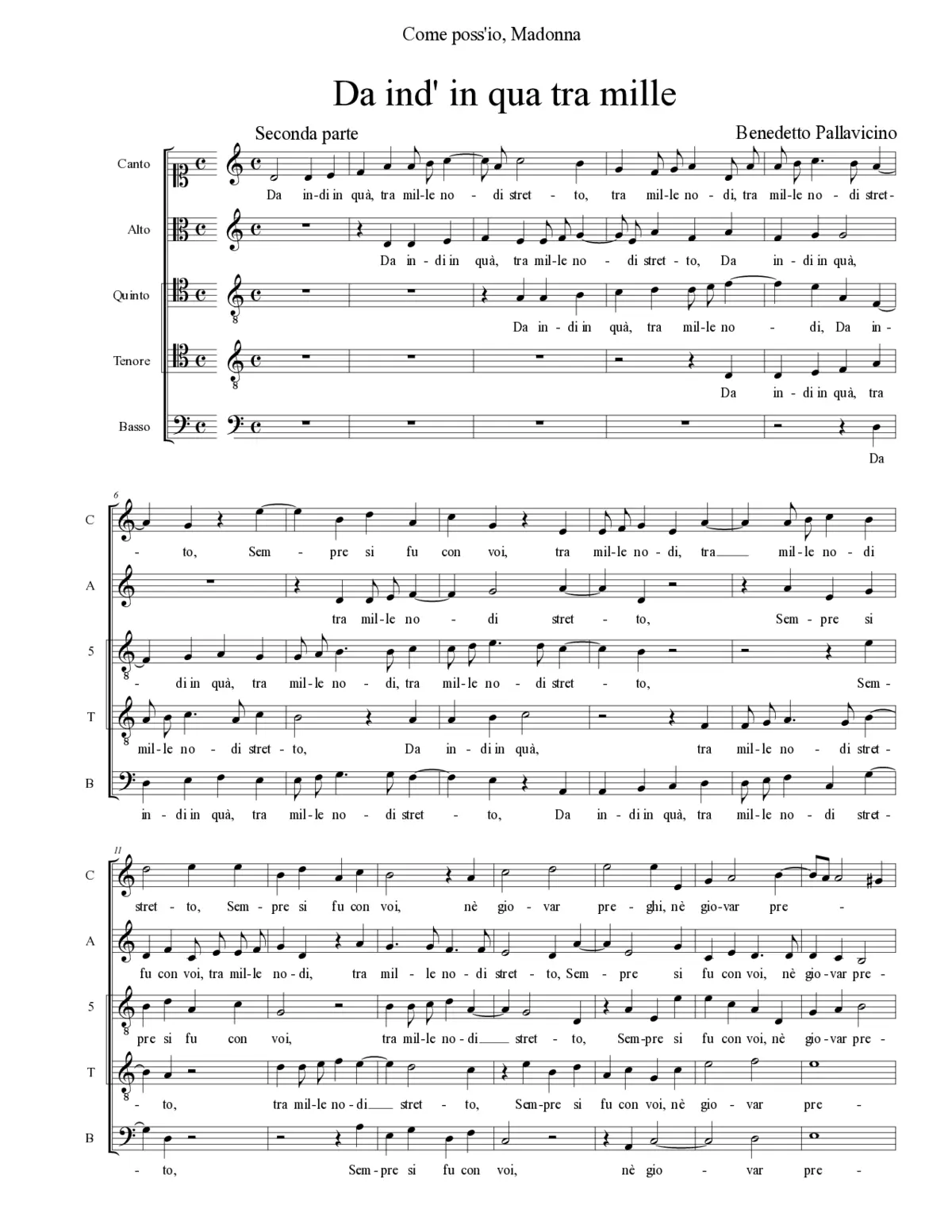 Da ind' in qua tra mille - Page 1