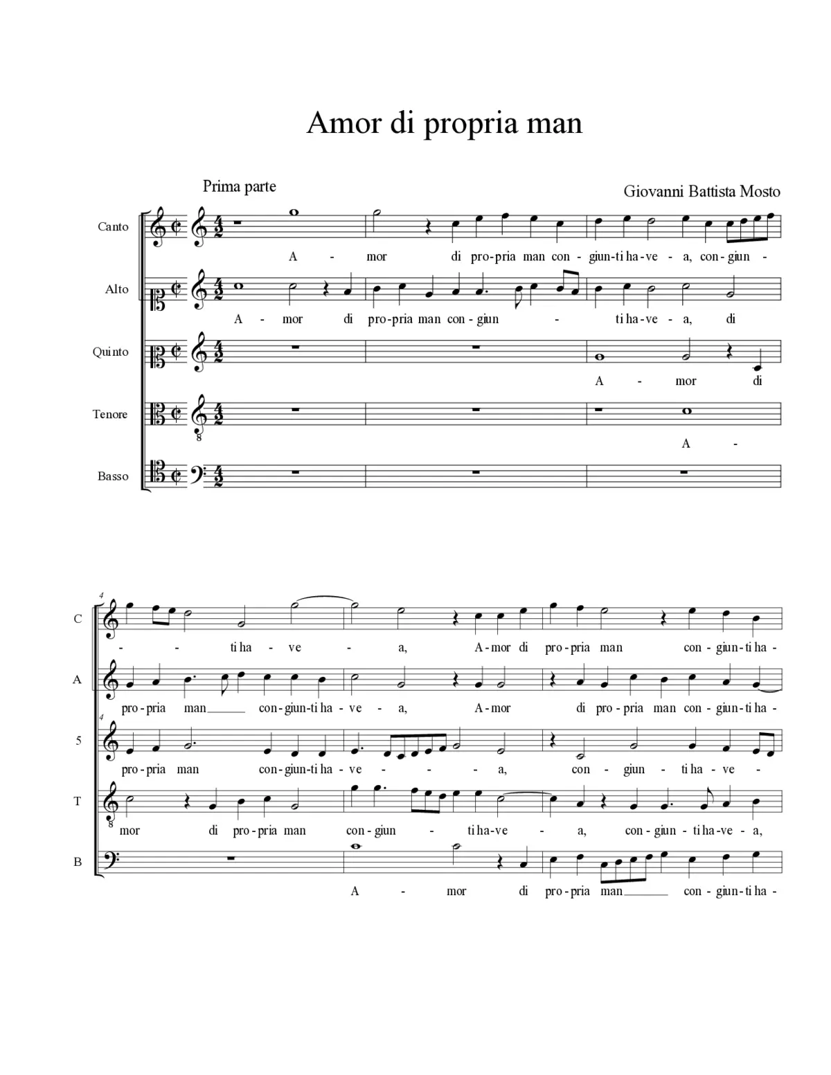 Amor di propria man - Page 1