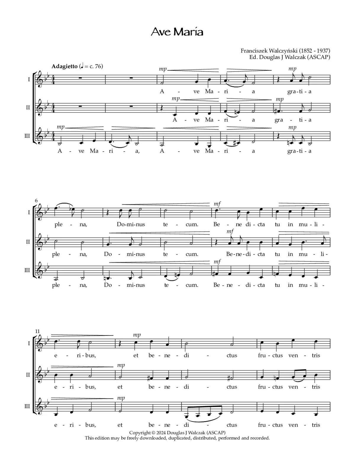 Ave Maria a3 - Page 1