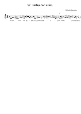 5v. Justus cor suum