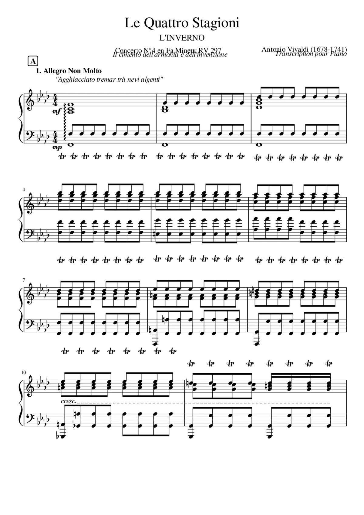 Le quattro stagioni - Page 1